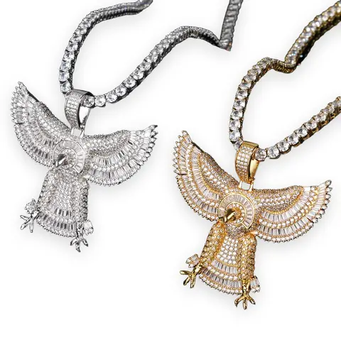 Baguette Spread Eagle Pendant