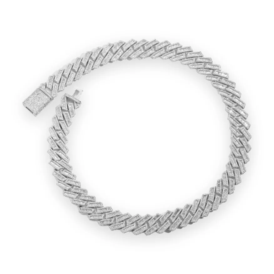 Bold Prong Cuban Chain, 18mm