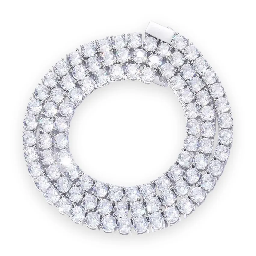 Brilliant Round Tennis Chain, 3mm