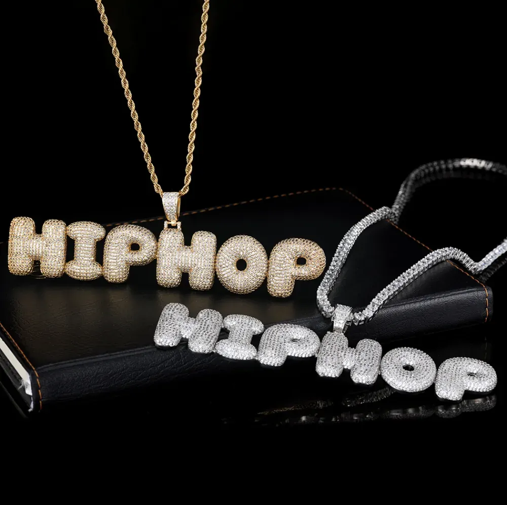 Bubble HIPHOP Word Pendant