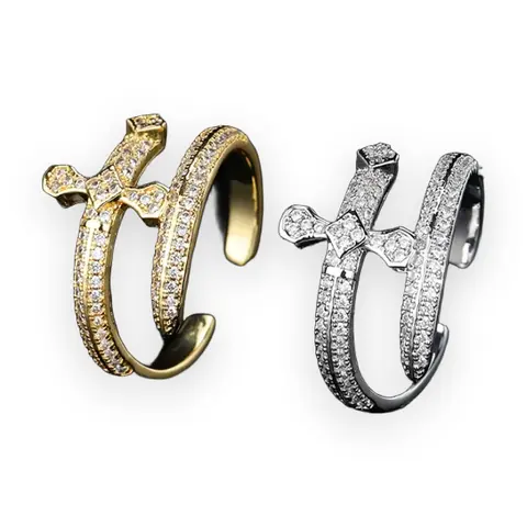 Cross Bypass Wrap Ring