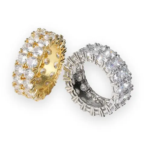 Double Row Prong Eternity Band