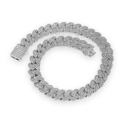 Extra-Wide Prong Cuban Chain
