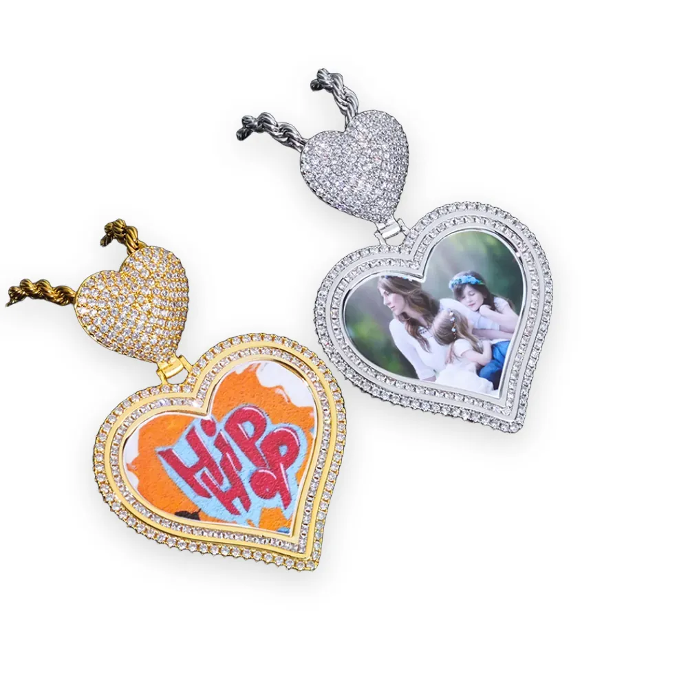 Heart Frame Photo Pendant