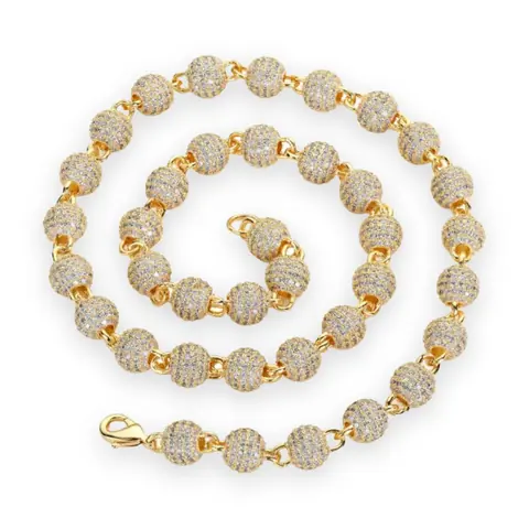 Iced Ball Link Chain