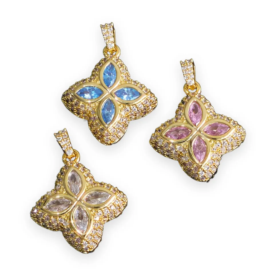Marquise Petal Clover Pendant