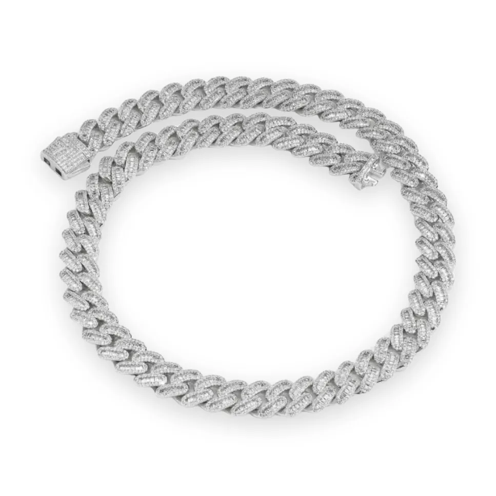 Prong Cuban Link Chain, 12mm