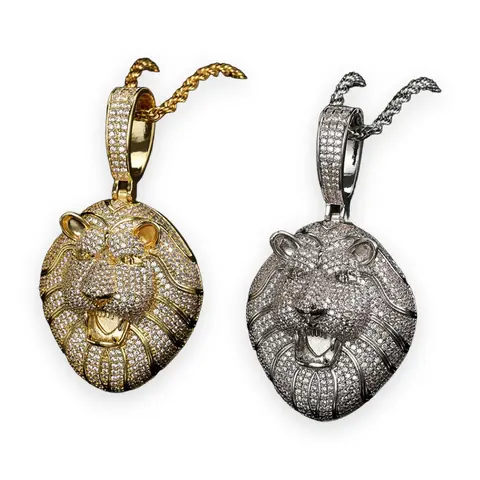 Roaring Lion Head Pendant