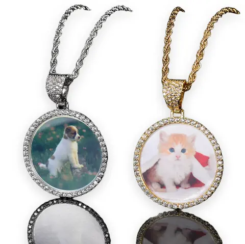 Round Pet Photo Pendant