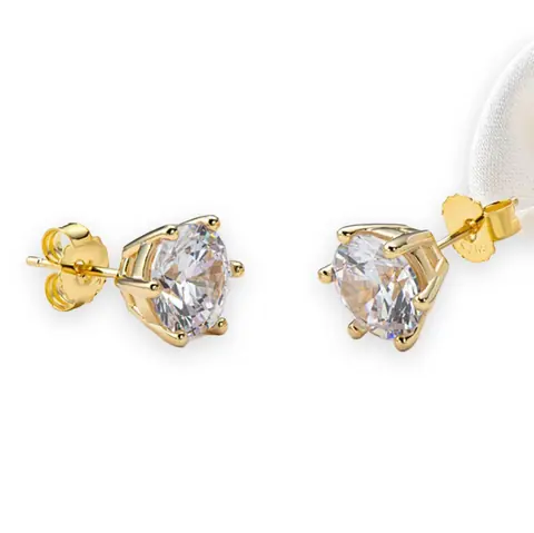 Six-Prong Solitaire Stud Earrings