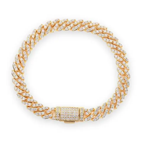 Slim Iced Cuban Chain / Bracelet