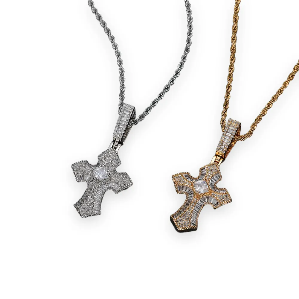 Small Center Stone Cross