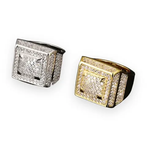Stepped Square Signet Ring
